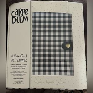 Carpe Diem Buffalo Check A5 Planner